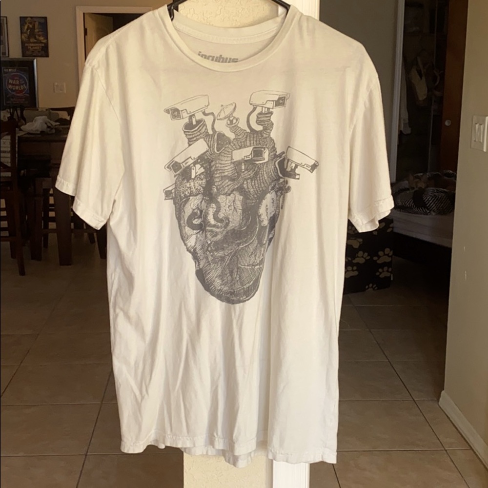 Incubus Anatomical heart concert shirt